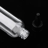 Maxbell 6pcs Plastic 100ml Travel Squeeze Bottle Lotion Shampoo Container Clear Cap