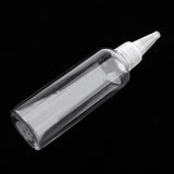 Maxbell 6pcs Plastic 100ml Travel Squeeze Bottle Lotion Shampoo Container Clear Cap
