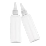 Maxbell 6pcs Plastic 100ml Travel Squeeze Bottle Lotion Shampoo Container Clear Cap