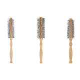 Maxbell 3x Wooden Lotus Round Hair Care Brush Wavy Curling Detangling Comb Hairbrush