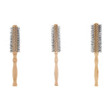 Maxbell 3x Wooden Lotus Round Hair Care Brush Wavy Curling Detangling Comb Hairbrush