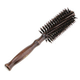 Maxbell Wood Round Hairdressing Comb brush&Pure Bristle and Strawberry Hair Curlers