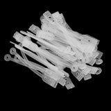 Maxbell 100pcs/pack Salon Hair Roller Rubber Band Hair Rod Clip Accessory Clear