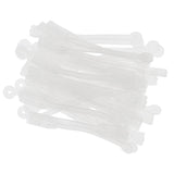 Maxbell 100pcs/pack Salon Hair Roller Rubber Band Hair Rod Clip Accessory Clear