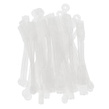 Maxbell 100pcs/pack Salon Hair Roller Rubber Band Hair Rod Clip Accessory Clear