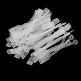 Maxbell 100pcs/pack Salon Hair Roller Rubber Band Hair Rod Clip Accessory Clear