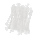 Maxbell 100pcs/pack Salon Hair Roller Rubber Band Hair Rod Clip Accessory Clear
