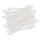 Maxbell 100pcs/pack Salon Hair Roller Rubber Band Hair Rod Clip Accessory Clear