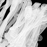 Maxbell 100pcs/pack Salon Hair Roller Rubber Band Hair Rod Clip Accessory Clear