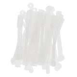 Maxbell 100pcs/pack Salon Hair Roller Rubber Band Hair Rod Clip Accessory Clear