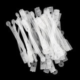 Maxbell 100pcs/pack Salon Hair Roller Rubber Band Hair Rod Clip Accessory Clear