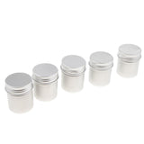 50g/1.8 oz. Aluminum Powder, Tea, Wax, Cream Container Bottle with Screw Thread Lid - Pack of 5