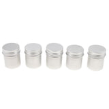 Maxbell 10x50ML PCS Aluminum Cans Pots Screw Lids Cream Tea Powder Wax Jar Container