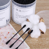 Maxbell Maxbell 200 Pieces Double Ended Oil-free Cotton Swabs Applicators Plastic Sticks Set