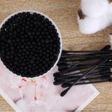 Maxbell Maxbell 200 Pieces Double Ended Oil-free Cotton Swabs Applicators Plastic Sticks Set