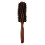 Maxbell 2PCS Wooden Handle Bristle Nylon Hair Care Round Brush Anti Hair Loss Comb