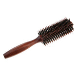 Maxbell 2PCS Wooden Handle Bristle Nylon Hair Care Round Brush Anti Hair Loss Comb