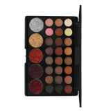 Maxbell 29 Colors Matte Shiny Sequins Eyshadow Makeup Palette & Multi-color Lipstick