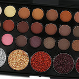 Maxbell 29 Colors Matte Shiny Sequins Eyshadow Makeup Palette & Multi-color Lipstick