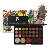 Maxbell 29 Colors Matte Shiny Sequins Eyshadow Makeup Palette & Multi-color Lipstick