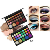 Maxbell 29 Colors Matte Shiny Sequins Eyshadow Makeup Palette & Multi-color Lipstick