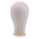 Maxbell 23'' Canvas Mannequin Head for Wigs Hat Making Display Holder Tripod Stand