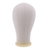 Maxbell 23'' Canvas Mannequin Head for Wigs Hat Making Display Holder Tripod Stand