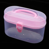 Maxbell PVC Traveling Makeup Bag Toiletry Pouch and Double Layered Clear Storage Box