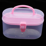 Maxbell PVC Traveling Makeup Bag Toiletry Pouch and Double Layered Clear Storage Box