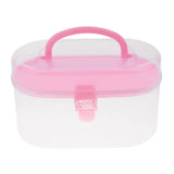 Maxbell PVC Traveling Makeup Bag Toiletry Pouch and Double Layered Clear Storage Box