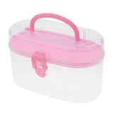 Maxbell PVC Traveling Makeup Bag Toiletry Pouch and Double Layered Clear Storage Box