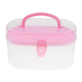 Maxbell PVC Traveling Makeup Bag Toiletry Pouch and Double Layered Clear Storage Box