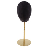 Maxbell 2PCS Suede Cork Mannequin Head Hat Rack Cap Wig Toupee Holder Display Stand