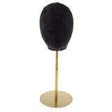 Maxbell Suede Cork Mannequin Head Hat Rack Cap Wig Holder Display Stand Model Set