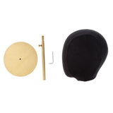 Maxbell 2PCS Suede Cork Mannequin Head Hat Rack Cap Wig Toupee Holder Display Stand
