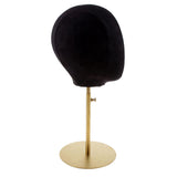 Maxbell 2PCS Suede Cork Mannequin Head Hat Rack Cap Wig Toupee Holder Display Stand