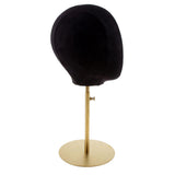 Maxbell Suede Cork Mannequin Head Hat Rack Cap Wig Holder Display Stand Model Set