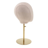 Maxbell 2pcs Suede Cork Mannequin Head Hat Rack Cap Wig Holder Display Stand White