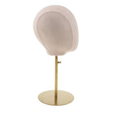 Maxbell Maxbell Suede Cork Mannequin Head Hat Rack Cap Wig Holder Display Stand White