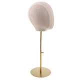 Maxbell 2pcs Suede Cork Mannequin Head Hat Rack Cap Wig Holder Display Stand White