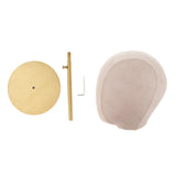 Maxbell 2pcs Suede Cork Mannequin Head Hat Rack Cap Wig Holder Display Stand White
