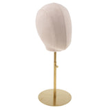 Maxbell Maxbell Suede Cork Mannequin Head Hat Rack Cap Wig Holder Display Stand White