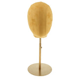 Maxbell 2pcs Suede Cork Mannequin Head Hat Rack Wig Display Holder W/ Metal Stand