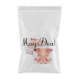 Maxbell Maxbell 100 Pcs Nail Art Tips Form Guide Sticker Polish DIY Stencil Tool Orange