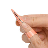 Maxbell Maxbell 100 Pcs Nail Art Tips Form Guide Sticker Polish DIY Stencil Tool Orange