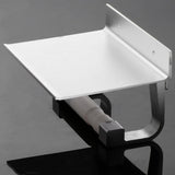 Maxbell Bathroom Toilet Paper Holder Shelf Rack Tissue Roller Phone Storage Silver - Aladdin Shoppers