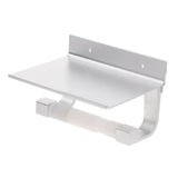 Maxbell Bathroom Toilet Paper Holder Shelf Rack Tissue Roller Phone Storage Silver - Aladdin Shoppers