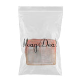 Maxbell 15pcs Travel Makeup Toiletry Bottles Toothbrush Eye Mask Set w/ Zipper Bag