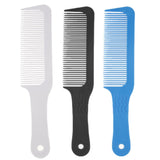 Maxbell 2Pcs Flat Top Clipper Comb Finely Waved Teeth Barber Hair Cut Styling Combs