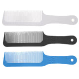 Maxbell 2Pcs Flat Top Clipper Comb Finely Waved Teeth Barber Hair Cut Styling Combs